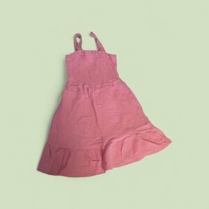 Adorable Pink Sleeveless Kids Dress